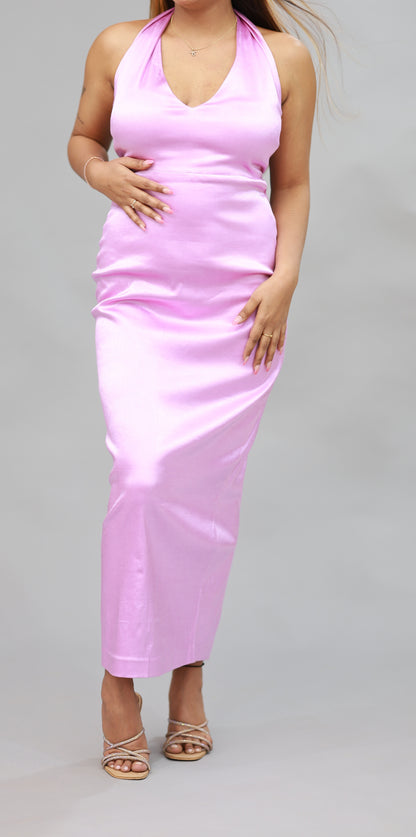 HALTER NECK COCKTAIL DRESS