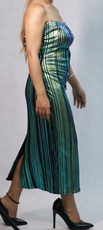 FOIL TUBE DRESS