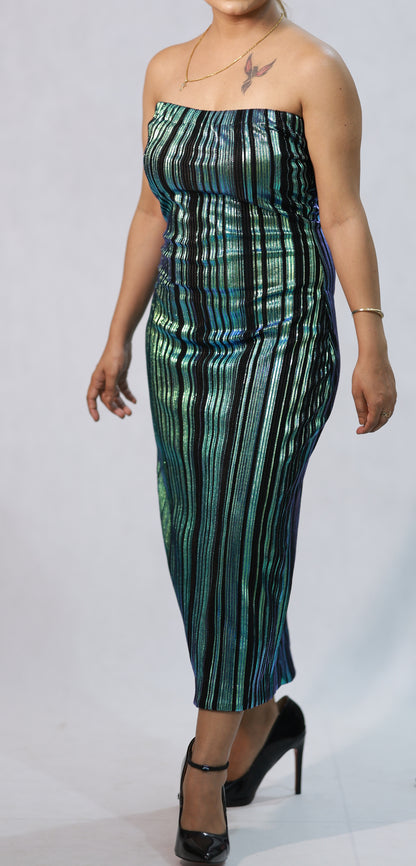 FOIL TUBE DRESS